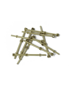 Relingstaander 23mm 2-gats (messing), 10 stuks Billing Boats BF0299