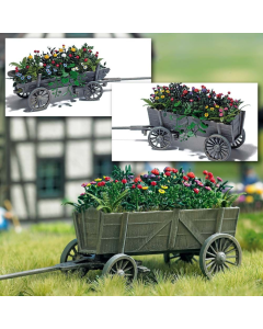 H0 Houten kar met bloemen Busch 1228