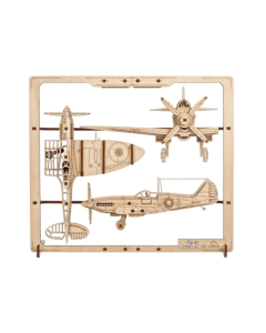 2.5D Puzzle Gevechtsvliegtuigen Ugears 70196