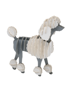 3D-model, poedel, lasergesneden speciaal bewerkt karton Fridolin 11749