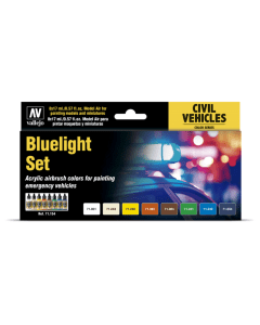 Bluelight Set - Emergency Vehicle Colors Vallejo 71154