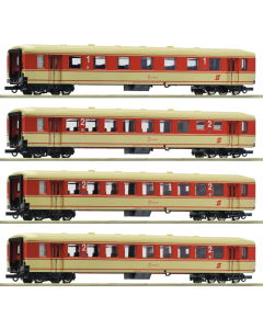 H0 ÖBB Passagiersrijtuigen Set 1 "Jaffa-Express", 4-delig Roco 6200026