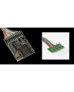LokPilot V4.0 M4, Multiprotokoll MM/DCC/SX/M4, 8-pol. Stecker NEM652, Kabelbaum ESU 64610