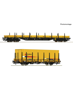 H0 NL Set Rongenwagens type Res "Strukton Rail", 2-delig Roco 77029