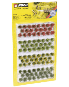 Graspollen XL “Bloesem” rood / geel / licht- en donkergroen 9 mm 104 stuks Noch 07011