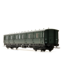 H0 NS C12c C6450, olijfgroen, alu dak, 3e klasseborden hoog, 1947 - Artitec 20.251.07 Artitec 2025107