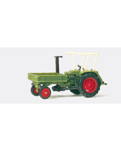 H0 Tractor + gereedschapsbak Preiser 17927