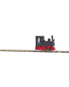 H0f Stoom Locomotief met frontverlichting (veldbaan) Busch 12142