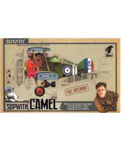 Sopwith Camel & "Brownie" w/Full Interior, cartoon plane Suyata SK002
