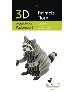 3D-model, wasbeer, lasergesneden speciaal bewerkt karton Fridolin 11729