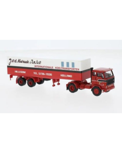 H0 Volvo F 89 box-wagon-SZ, v.d.Kwaak 1972 Brekina 85687