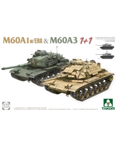 1/72 M60A1 (met ERA) & M60A3 (1+1) Takom 5022