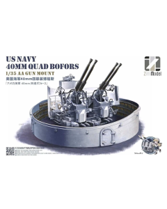 1/35 US Navy 40mm Quad Bofors AA Gun Mount Zimi Model 53001