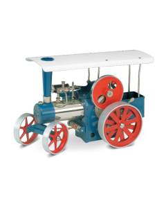 D405 Stoomtractor, rood/blauw Wilesco 00405