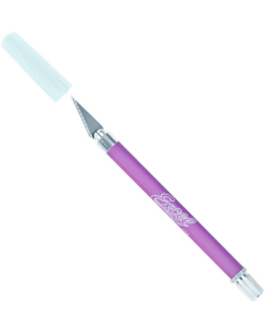 K18 Grip-On Non-Roll Soft Handle Knife with Safety Cap, purple - Smalle Houder Excel 16025