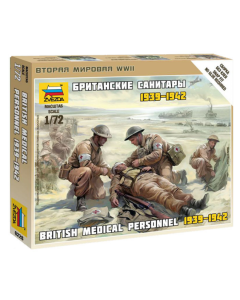 1/72 British Medical Personnel (1939-1942), snap fit "Art of Tactic" Zvezda 6228