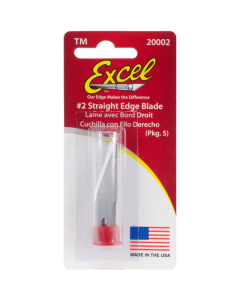 #2 Straight Edge Blade, 5 stuks - brede houder Excel 20002