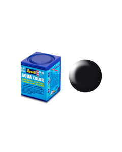 Nr.302 - Aqua Zwart, zijdemat Revell 36302