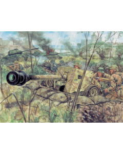 1/72 German PAK 40 Anti-Tank Gun with Crew, WWII Italeri 6096