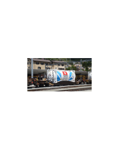 H0m RhB Containerdraagwagen Sb-v 7721 met strooizoutcontainer "Taufix", tijdperk VI - Bemo 2289 141 Bemo 2289141