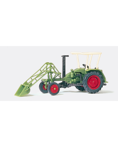 H0 Traktor met frontlader Preiser 17928