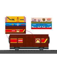 H0 My World Open Goederenwagen met stickers Marklin 44143