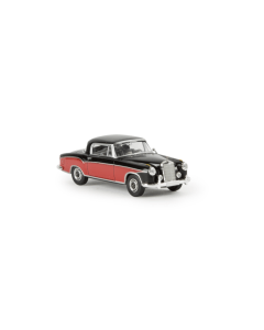 H0 MB  220  S  Coupe,  schwarz/rot Brekina 13504