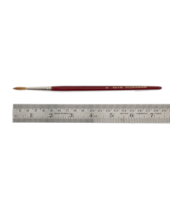 Penseel rond, maat 5, roodmarter, houten steel Zahn-Pinsel 003105