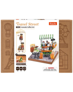 Rolife Travel Street Aromatic Coffee Cart Robotime DG182