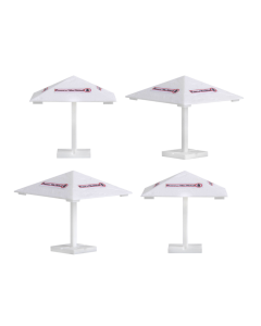 H0 Biertuin parasols, 4 stuks Vollmer 45138
