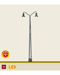 Brawa 84019 H0 LED Dubbele Lantaarn op vakwerkmast 120mm