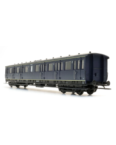 H0 NS C12c B6453, blauw, grijs dak, 2e klasseborden hoog, 1954-66 (standaard) - Artitec 20.255.09 Artitec 2025509