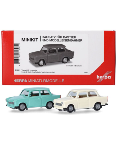 H0 Trabant 601 Limousine, 2 stuks (Minikit) Herpa 013901