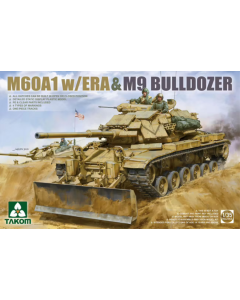 1/35 US M60A1 w/ERA & M9 Bulldozer Takom 2142
