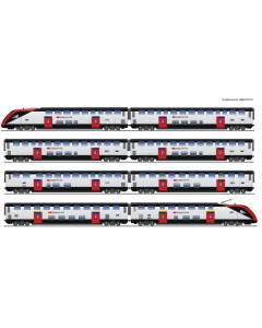 Roco 7700007 H0 8-delige set: Intercity dubbeldeks trein RABe 502, SBB Twindexx (Analoog)
