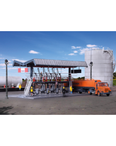 H0 MIRO tankstation met SCANIA tankwagen Kibri 39834