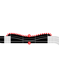 132 Shoulders for Chicane, 3 stuks Carrera 20604