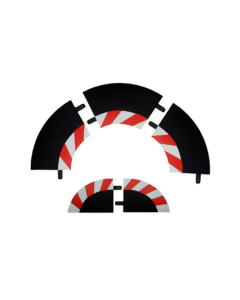 132/24 Slipstrook Binnenrand Bocht R1 60°, 3 stuks + 2 eindstukken Carrera 20551