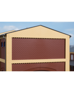Muur / Wände 2532F, rood/rot (4 st.) Auhagen 80528