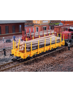 H0 DB Lageboordwagen, geel Kibri 16200