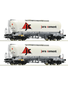 H0 Set Silowagens type Uacns "Jura Cement / Wascosa", 2-delig Roco 76146