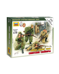 1/72 Soviet Sniper Team WWII, snap fit "Art of Tactic" Zvezda 6193