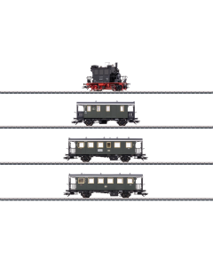Marklin 26619 H0 MHI DB Treinset 'Spalter Bockl' Serie 98.3 "Glaskasten" met passagiersrijtuigen 4-delig, digitaal (mfx+) sound