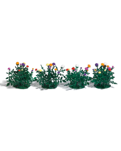 H0 Dahlia's, 44 stuks Busch 1244