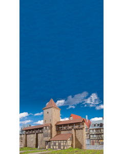 N Verdedigingstoren met muur in Rothenburg Kibri 37108