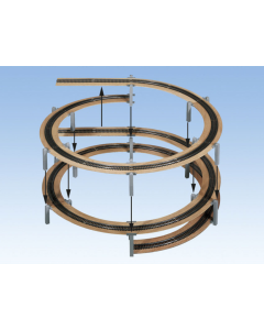 H0 Laggies klimspiraal opbouw 360 / 437,5 mm enkel- of dubbelspoor Noch 53104