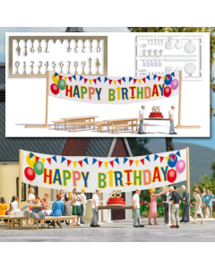 H0 Action Set: "Happy Birthday!" Busch 6565