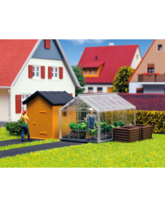 H0 Tuinhuis en kas Kibri 38144