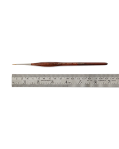 Penseel driekant, maat 1, roodmarter, houten steel Zahn-Pinsel 310711