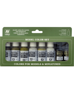 Building Model Color Paint Set, 8 kleuren - Vallejo 70137 Vallejo 70137